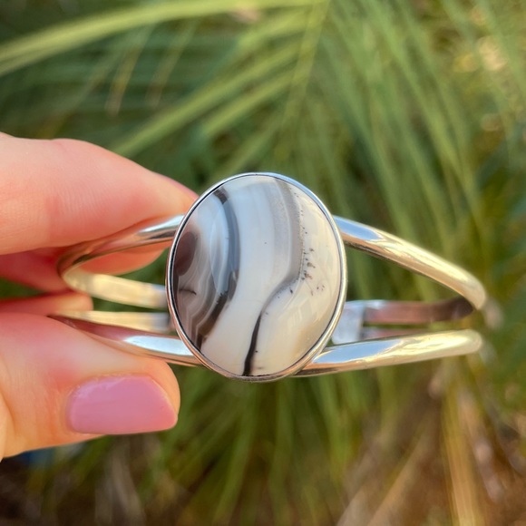 Jewelry - Dendritic Agate Sterling Silver Cuff